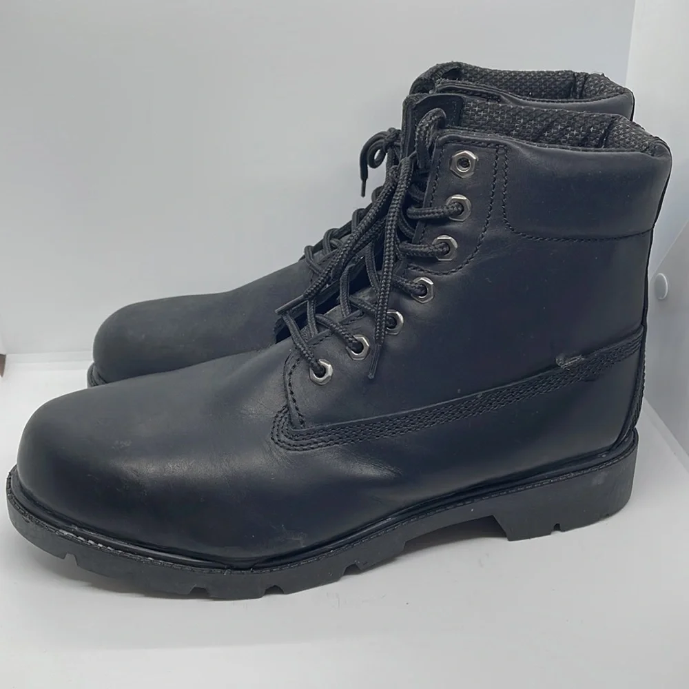 Rubicon Black Leather Boots 10E